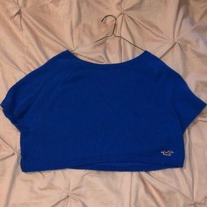 Hollister Short Sleeve Sweater Crop
